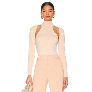 Alice + Olivia Jeremy Tank with Shrug Oatmeal Beige Set Knit